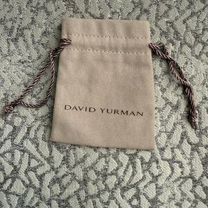 David Yurman Drawstring Pouch with Brown Cord
